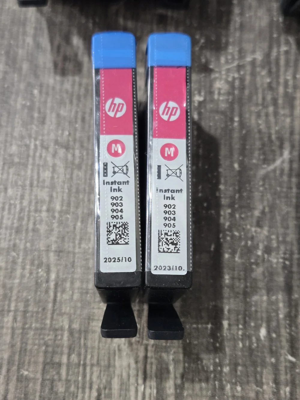 HP Instant Ink Lot Cyan, Yellow, Magenta, Black 902 903 904 905 Dates Vary